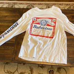 PacSun Budweiser long sleeve cotton shirt size small